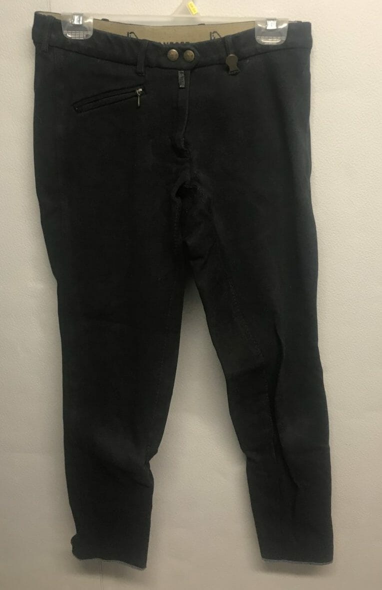 1380 Equi Comfort Full Seat Breeches Black Size 30 The