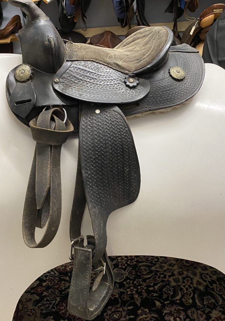 0021 Mini Western Saddle, 11", 5" gullet The Trainer's Loft