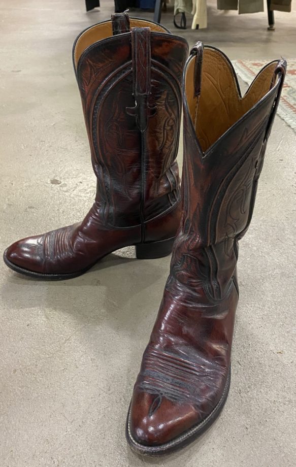 0003 Lucchese Clint Western Boots, Men's 8.5D - The Trainer's Loft