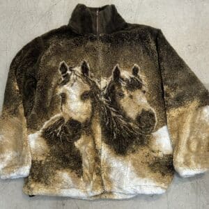 fuzzy pony jacket
