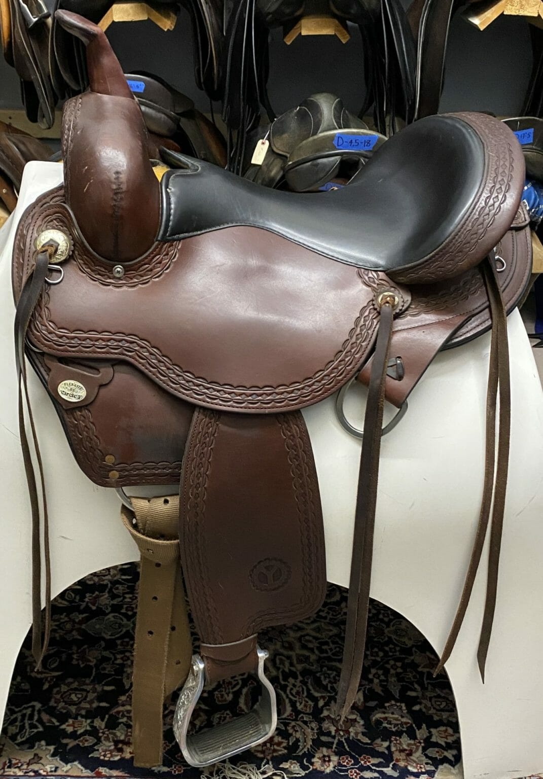 circle y western dressage saddle