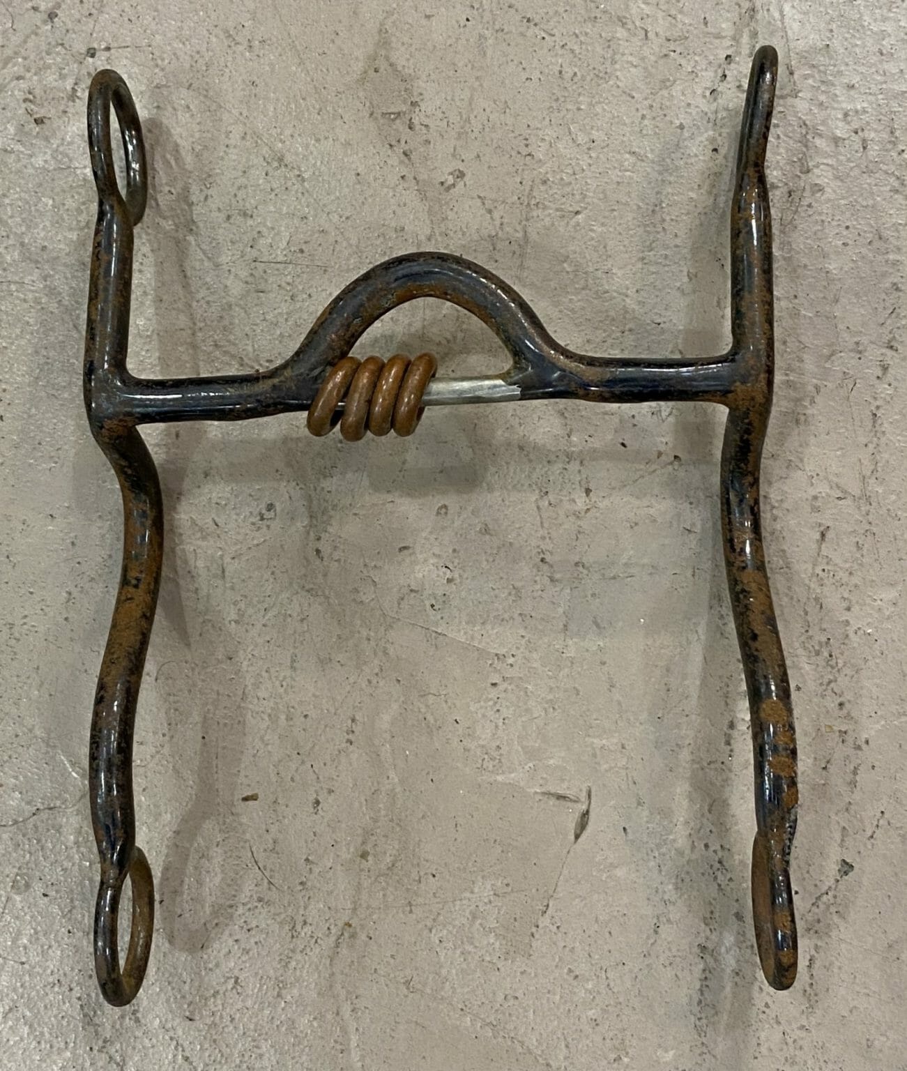 00069 Solid Ported Western Bit with Copper Rings, 5" The Trainer's Loft