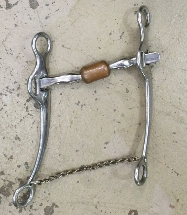 051454 Western SS Straight Copper Roller Reining Bit, 5"