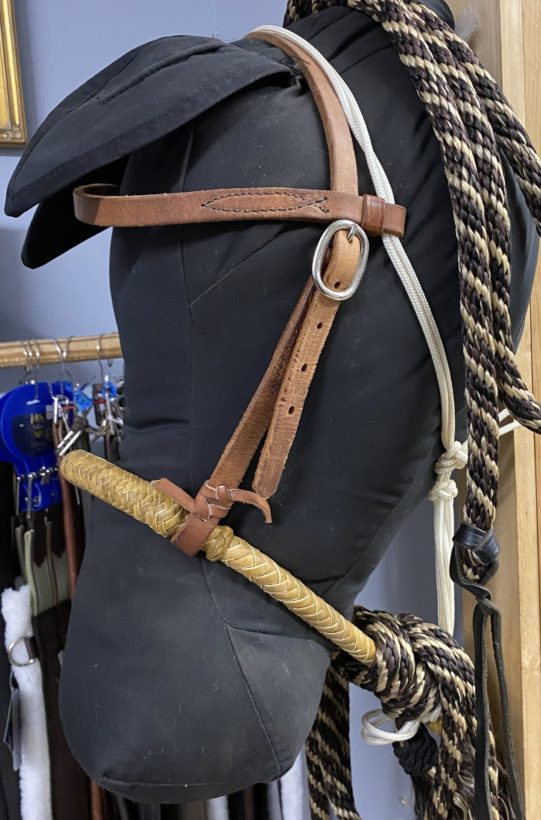 Bosal Bridle with Mecate Reins, Horse (001215)