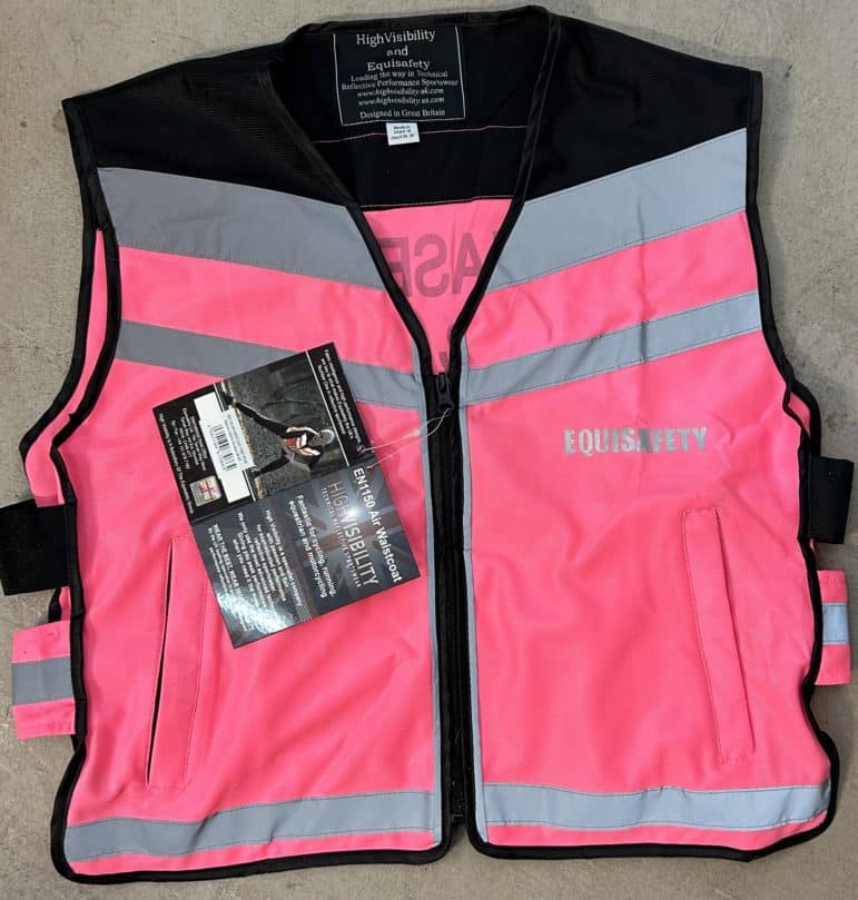 00263 Equisafety High Visibility Waistcoat The Trainer's Loft