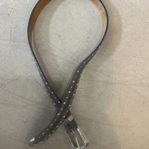 Ariat Studded Grey Suede Belt, 34"
