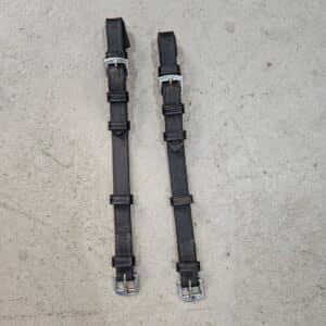 English Bridle Cheek Pieces Pair, Cob Size
