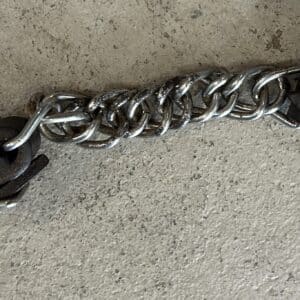 Curb Chain With Leather Ends