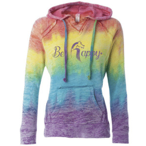 Be Happy Tie Dye Hoodie