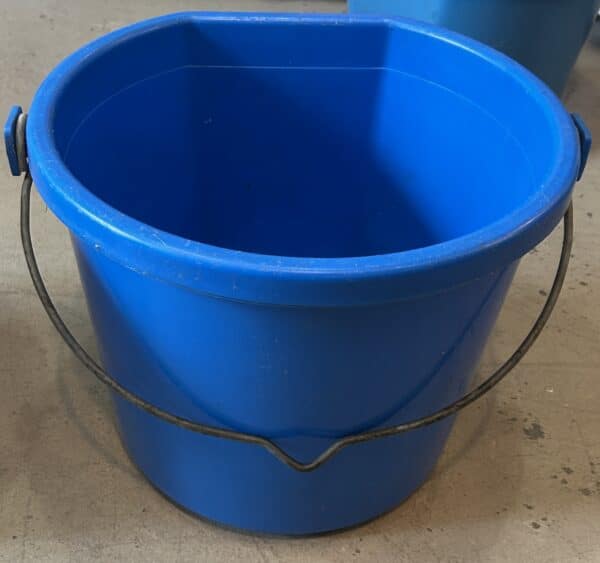 Previously Heated Flat Backed Water Bucket