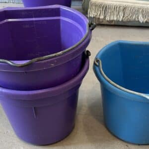 Flat Backed Water Buckets