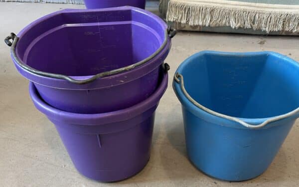 Flat Backed Water Buckets