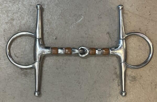 Full Cheek Copper Roller Snaffle, 5"