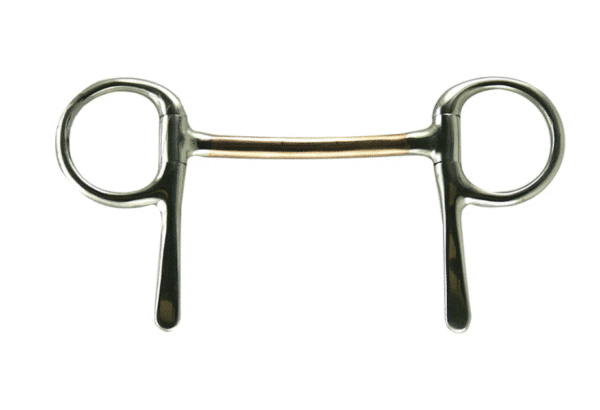 Half Cheek Copper Mullen Mouth Bit 3-3/4"