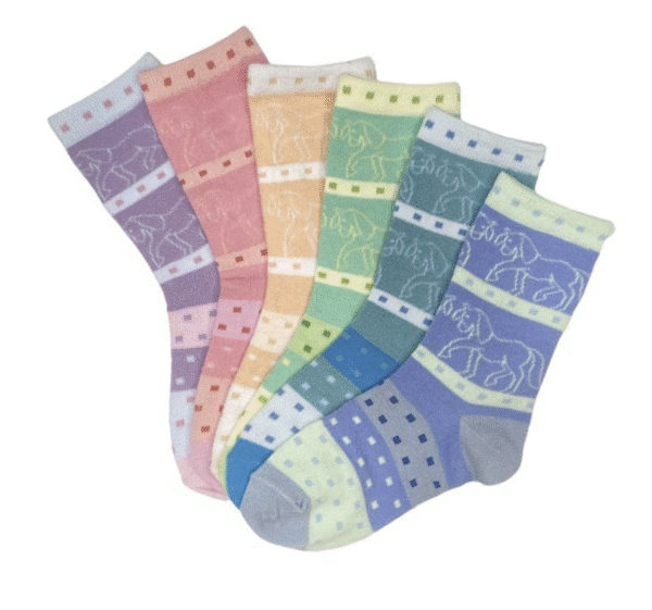 Kelley and Co Pony Party Crew Socks