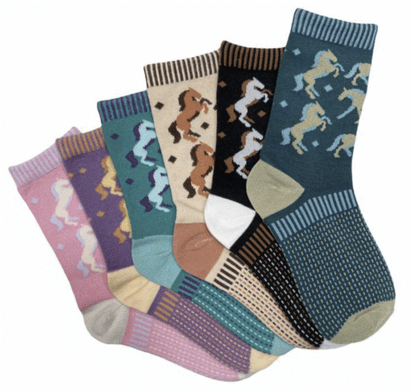 Kelley and Co Twilight Horse Crew Socks