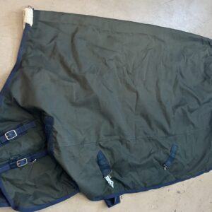 Green with Blue Trim Riders International Turnout Sheet, 78"