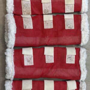 Red and White Fly Boots, Pony