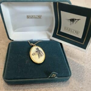 Barlow Necklace with Foal Design, 18" Chain.
