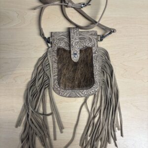 Montant West Cross Body with Fringe and Cow Hide Pocket