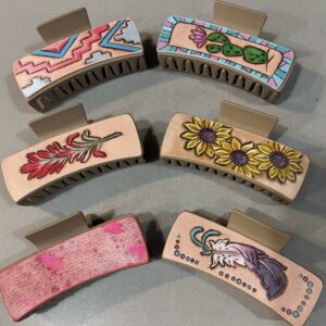 Western Pattern Claw Clip