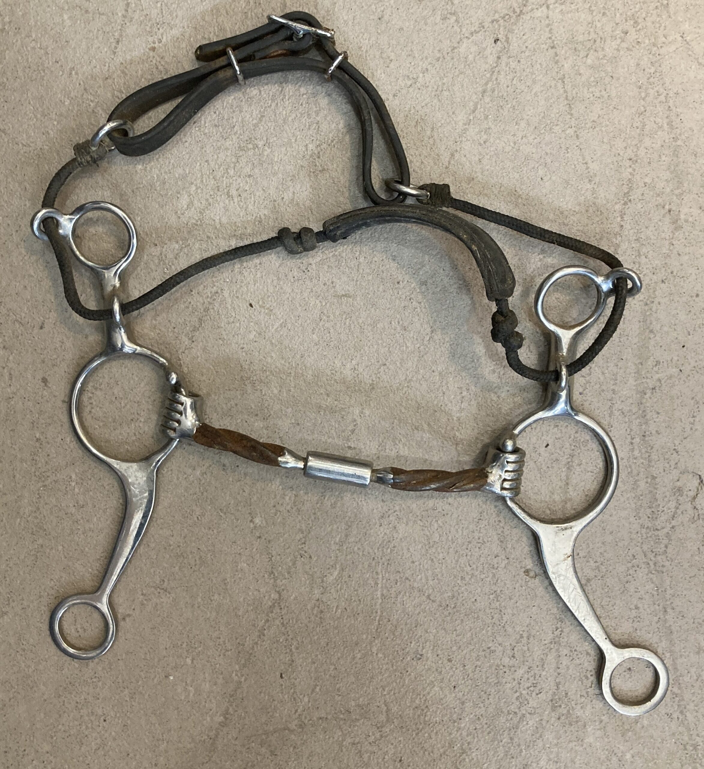 Myler Level 1 Combination Long Shank Bit With Twisted Comfort Snaffle, 5.5&Quot; 1 Myler Level 1 Combination Long Shank Bit with Twisted Comfort Snaffle, 5.5"
