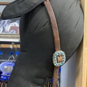 Weaver Equine Protack Split Ear Headstall with Designer Hardware, Full