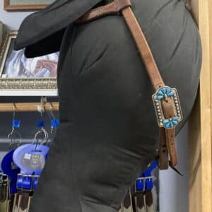 Weaver One Ear Headstall with Turquoise, Full