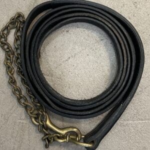 Leather Lead with Chain