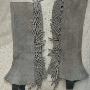 Fringed Suede Half Chaps