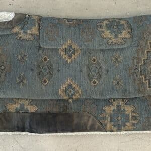 Tolkat Blue Aztec Western Saddle Pad