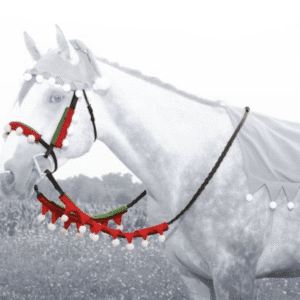Tough1 5 Piece Christmas Bridle and Rein Covers