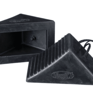 Tough1 Rubber Trailer Wheel Chocks, Pair