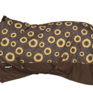 Tough1 1200D Sunflower Print Turnout Blanket with Snuggit