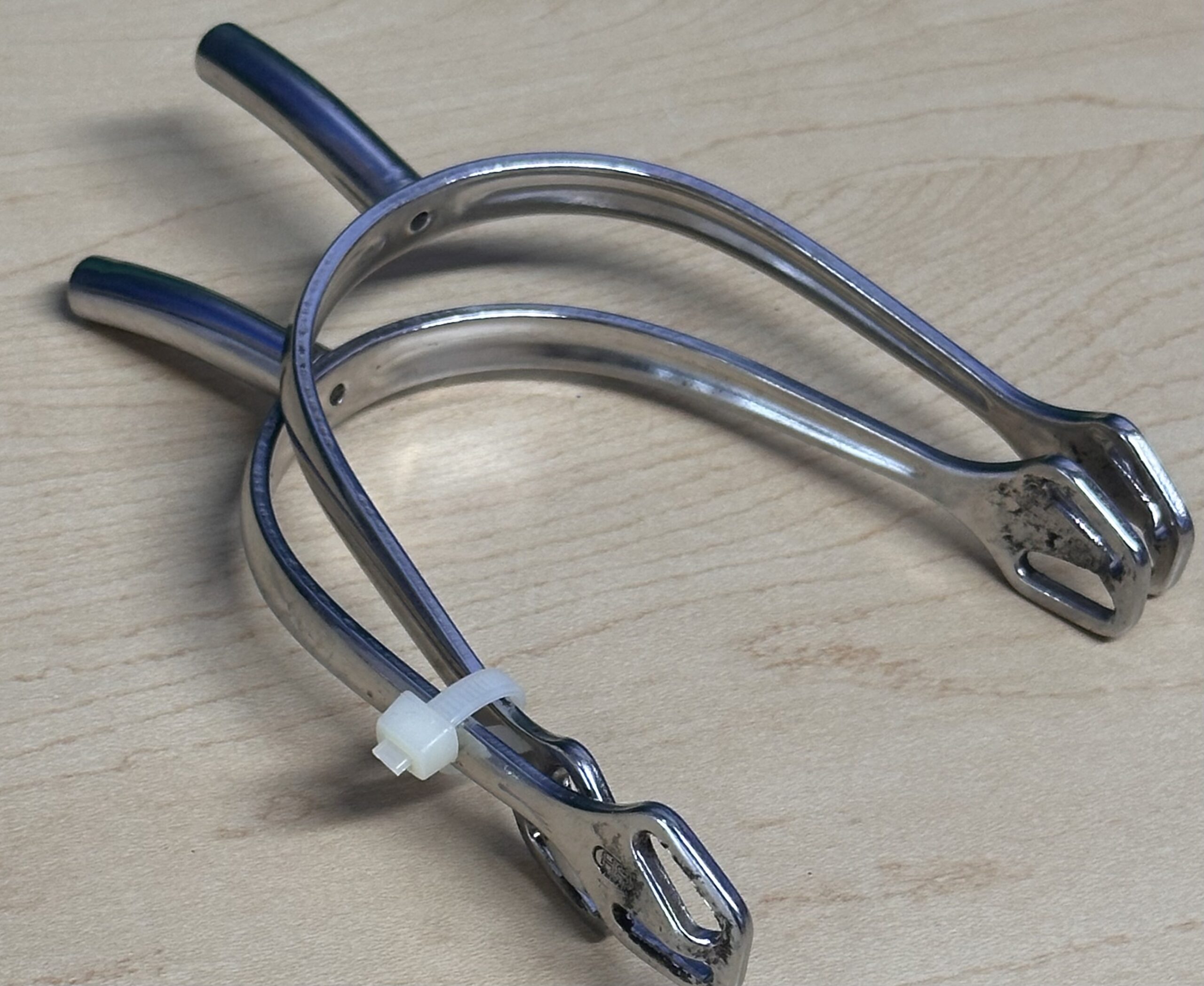 Herm Sprenger Flat Neck Spurs 1 Herm Sprenger Flat Neck Spurs stainless steel spurs with 1.5 inch shaft