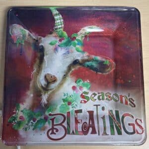 Seasons Bleatings 10" Square Plate