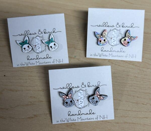 IMG_5611 Willow and Birch Sunflower Stud Earrings