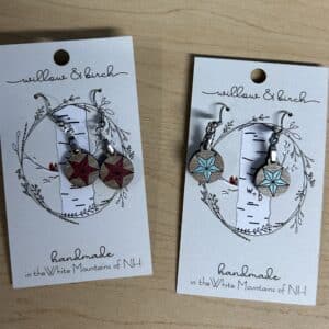 Willow And Birch Round Star Earrings