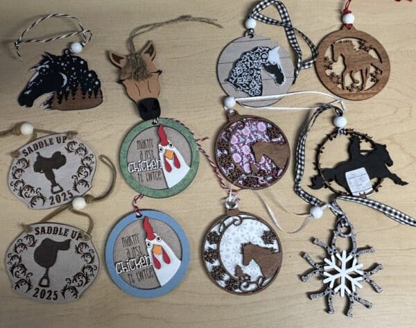 Willow and Birch Christmas Ornaments