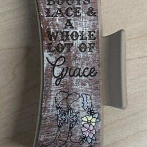 Willow and Birch Boots Lace and Grace Large Hairclip