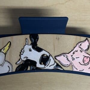 Willow and Birch Farm Animals Large Hairclip