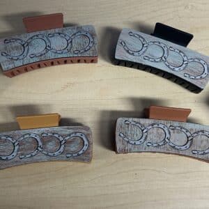 Willow and Birch Horseshoes Large Hairclip