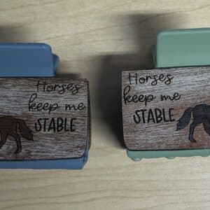 Willow and Birch Horses Keep Me Stable Small Hairclip