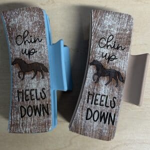 Willow and Birch Chin Up Heels Down Large Hairclip