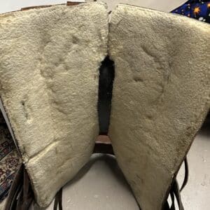 Western Saddle with Western Safety Stirrups, 15", Wide