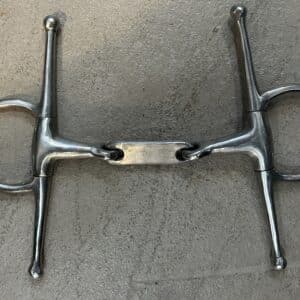 Full Cheek Snaffle with Dr. Bristol Center, 5"