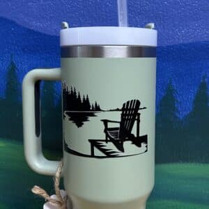 The Glass Factorie Lake Scene Hydroflow Tumbler