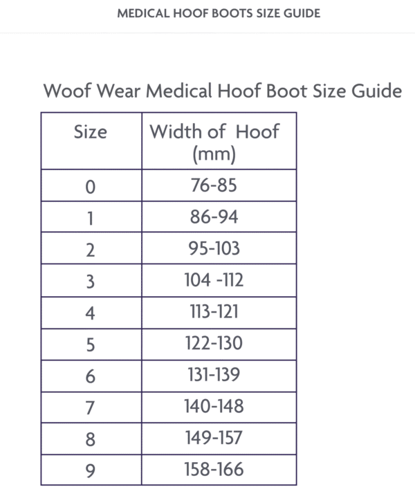 Screen Shot 2025-10-23 at 1.13.49 PM Woof Wear Medical Boot Size Guide