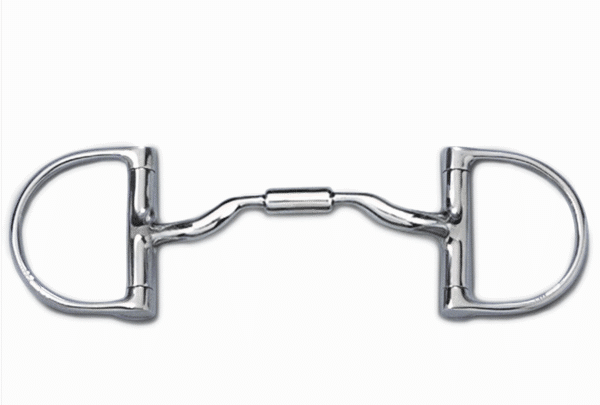 Myler Medium English Dee without Hooks and Low Port Comfort Snaffle MB 04