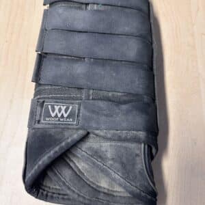 Black Single Lock Brush Boots, Large